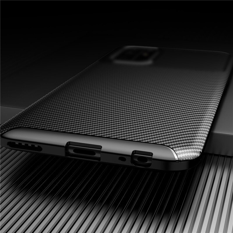 เคส Huawei Y7a #เคสฝาหลังนิ่ม Carbon Fiber Anti-drop TPU Protection