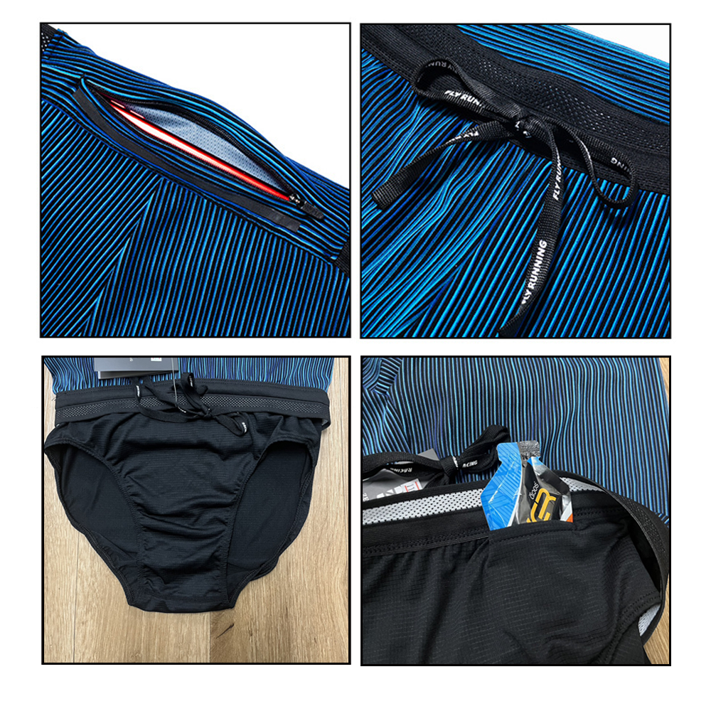 กางเกงวิ่งรัดกล้ามเนื้อขาสั้น zero สำหรับวิ่งมาราธอน (ผู้ชาย) (F42)