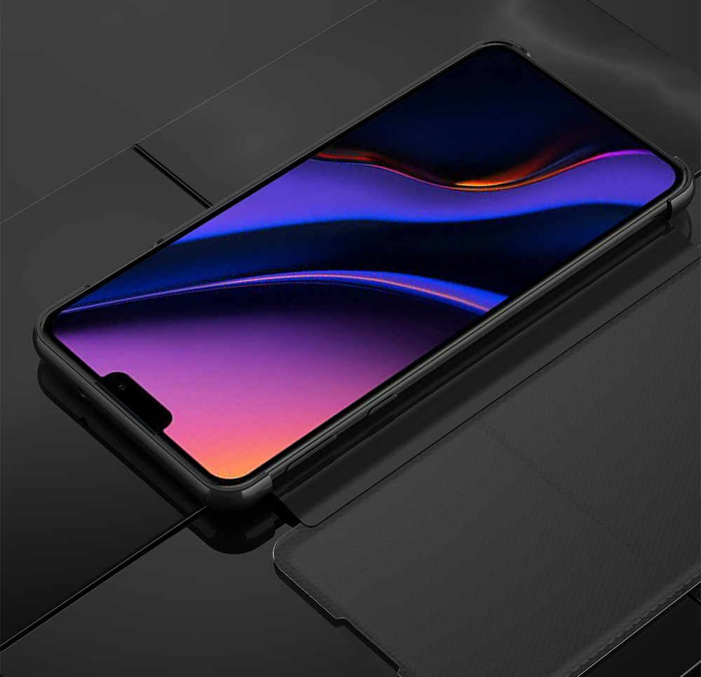 Case iPhone 11 6.1 inch (2019) #เคสฝาพับปกโปร่งแสงผิวเงา Electroplating Mirror Surface Window View