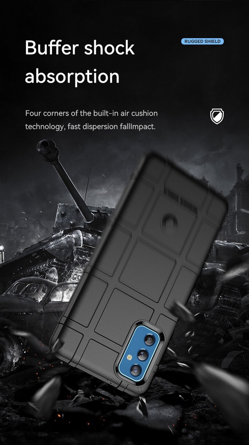 เคส Samsung Galaxy M52 5G#เคสฝาหลัง Rugged Shield Series Soft Silicone Shock Absorption Matte กันกระแทก