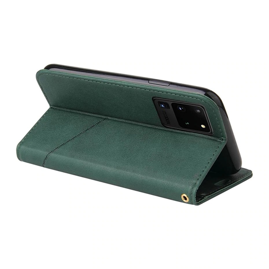 เคส Samsung Galaxy S20 Ultra / S20 Ultra 5G #เคสฝาพับแบบกระเป๋าสตางค์หนัง PU มีช่องเก็บบัตร