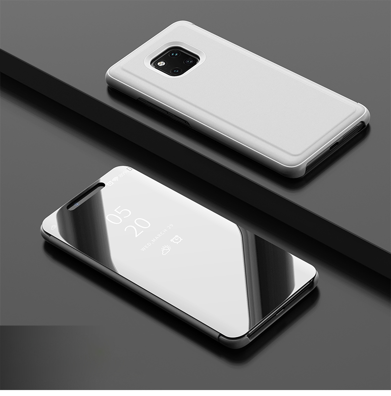Case Huawei Mate 20 Pro #เคสฝาพับปกโปร่งแสงผิวเงา Electroplating Mirror Surface สำหรับ Window View