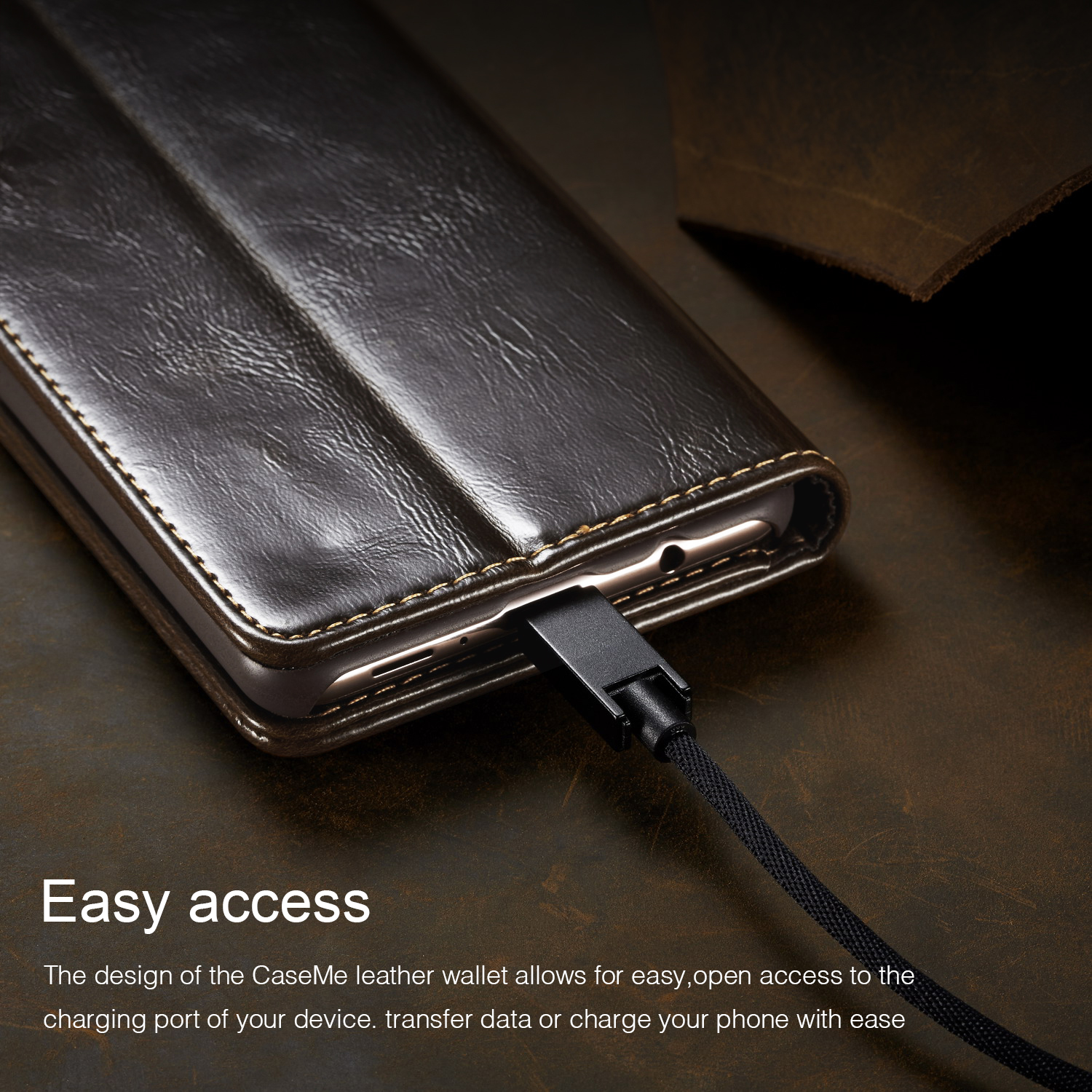 Case Samsung Galaxy A7 (2018) #เคสฝาพับ CASEME PU Leather Magnetic Flip Wallet