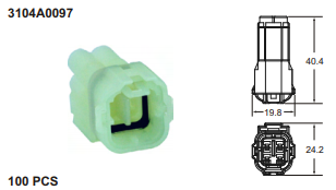 ปลั๊กต่อสายไฟในรถยนต์ AUTOMOTIVE CONNECTORS ,090 SMTO HM SERIES 0.5sqmm