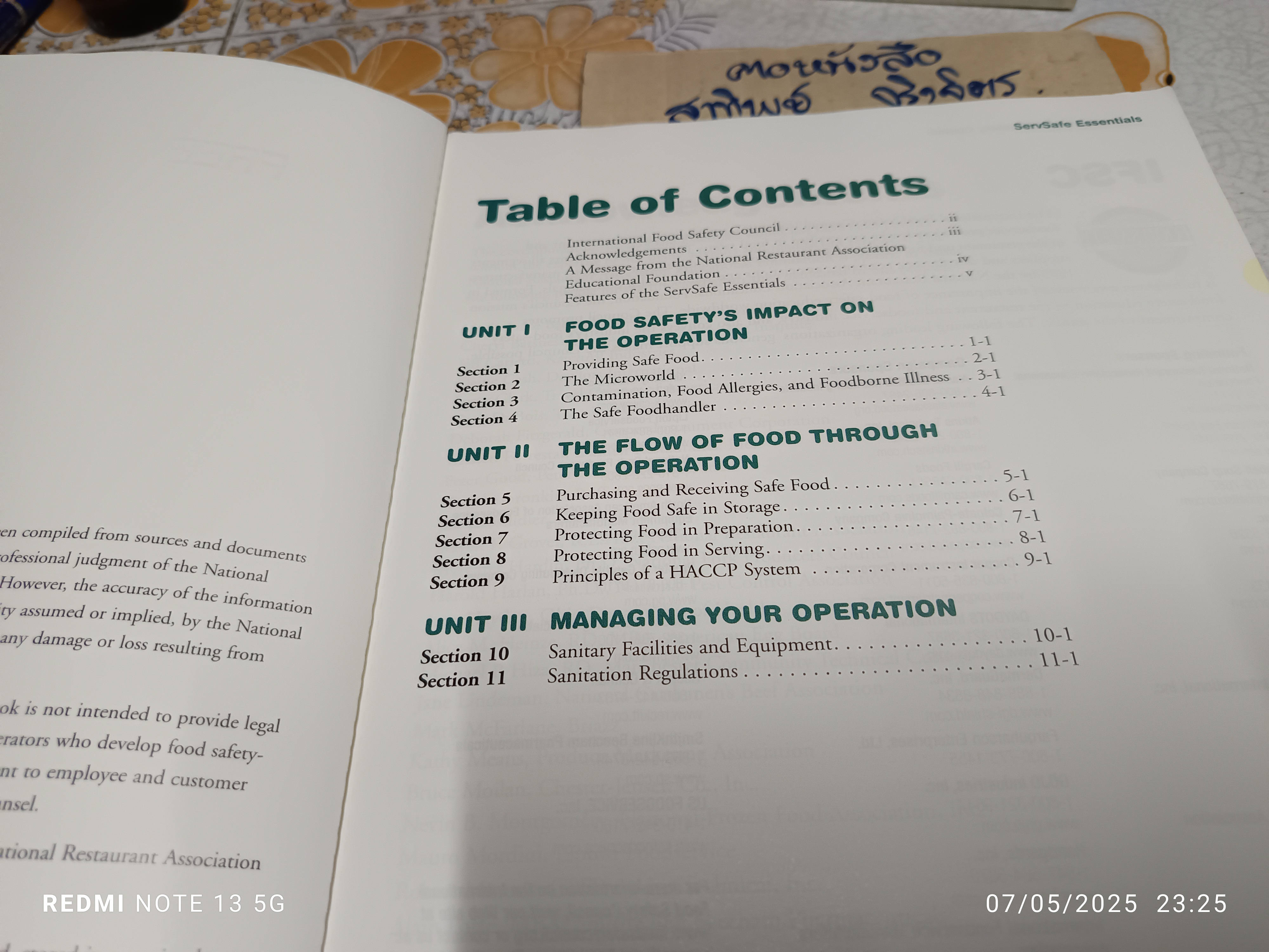 The ServSafe Essentials National Restaurant Association