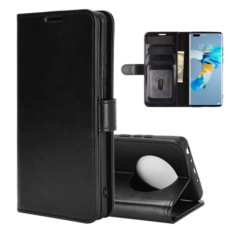 เคส Huawei Mate 40 Pro #เคสฝาพับหนัง PU ผิวหนังม้าสไตล์กระเป๋าสตางค์