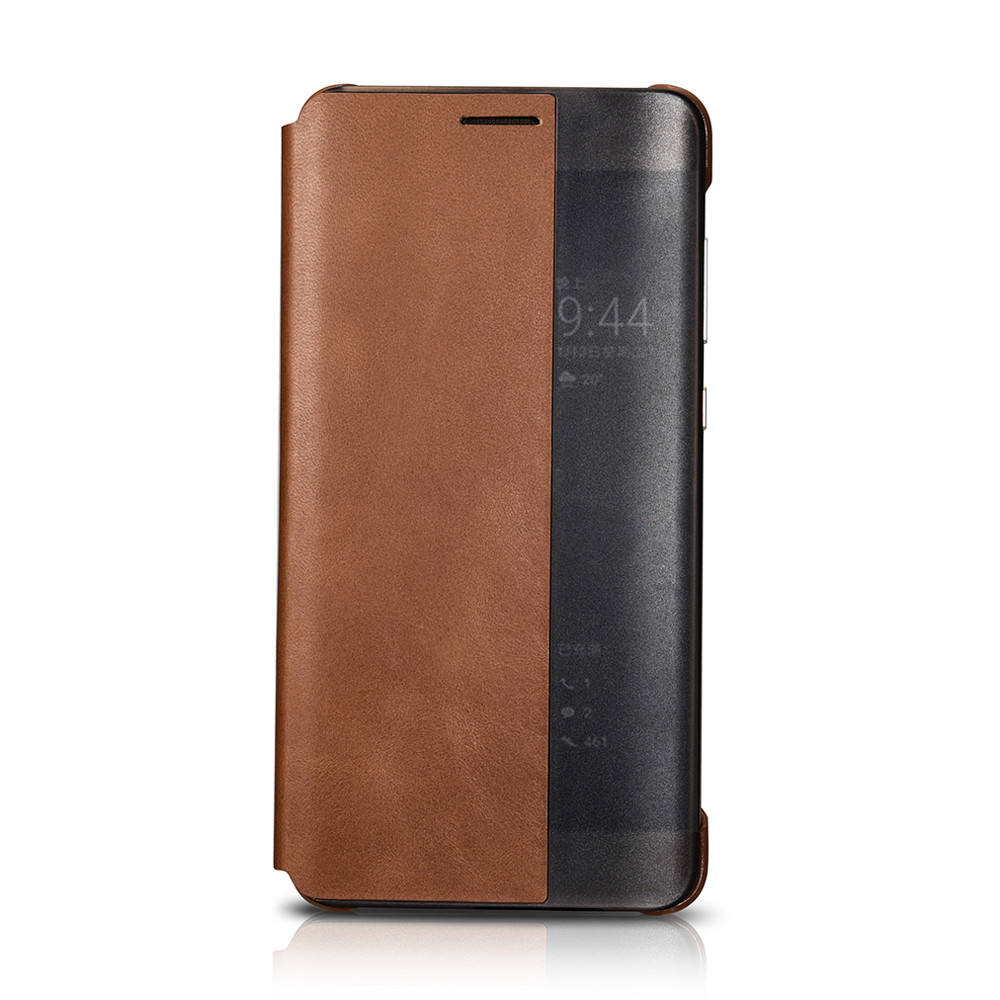 เคส Huawei Mate 9 Pro #CaseMate 9 Porsche Design #เคสฝาพับหนังแท้ มีช่องวิวด้านข้าง