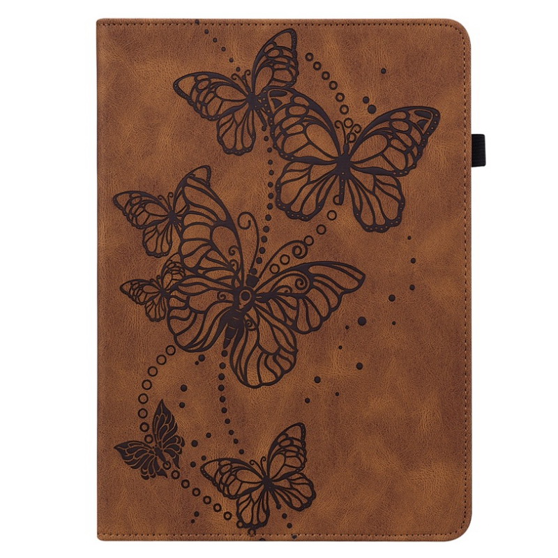 เคส Samsung Galaxy Tab A 8.0 (2019) T290 T295 #เคสฝาพับหนัง PU ลายผีเสือ Imprinting Butterflies Pattern PU Leather