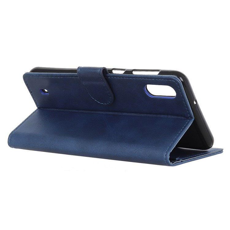 เคส Samsung Galaxy A70 #เคสฝาพับหนัง PU สไตล์กระเป๋าสตางค์ Matte PU Leather Wallet