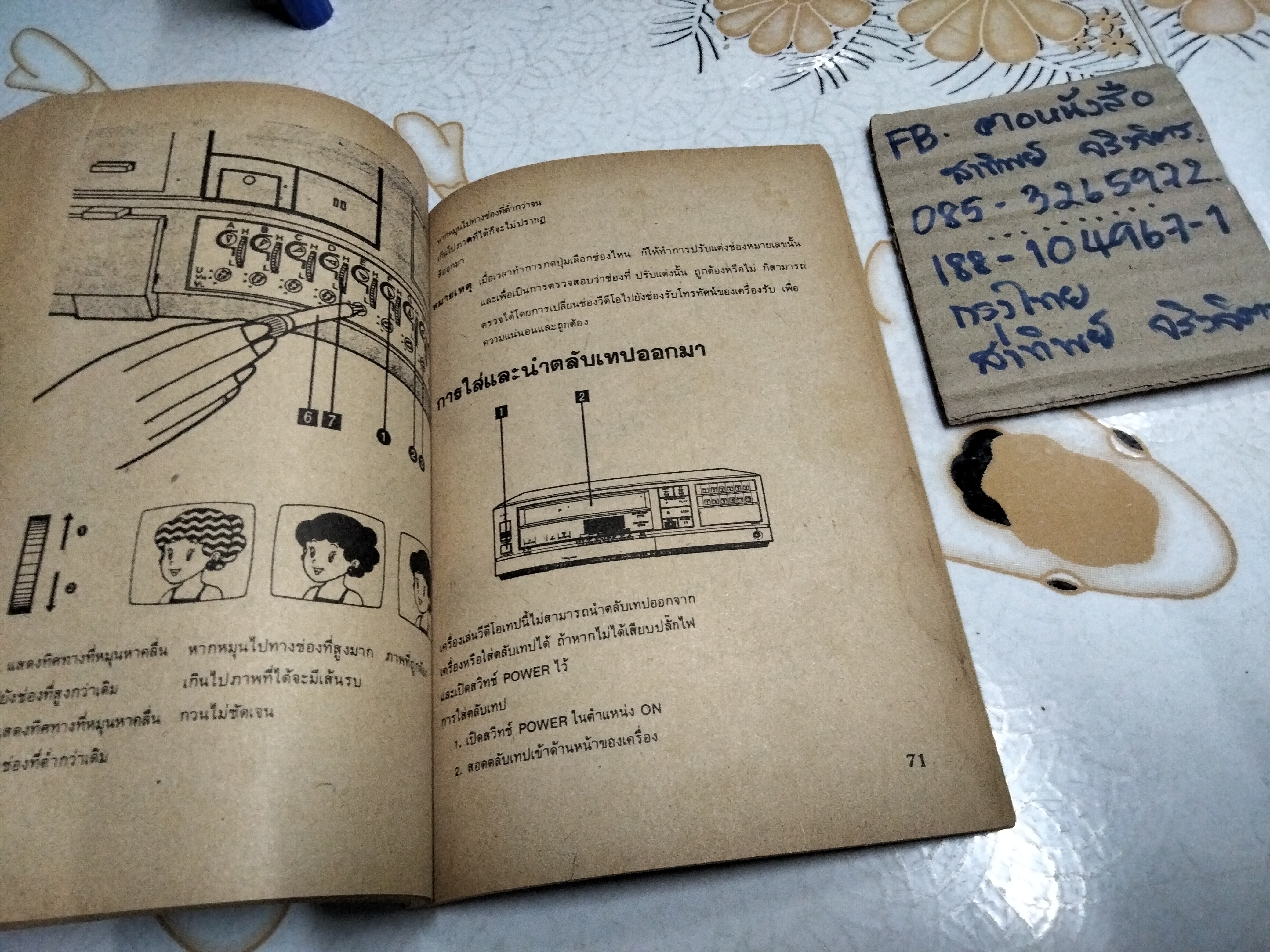 หนังสือ คู่มือแนะนำการใช้วีดีโอทุกรุ่น