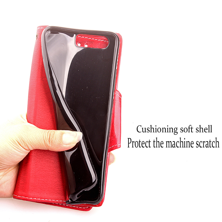 เคส Samsung Galaxy A8+ (2018) #เคสฝาพับสไตล์กระเป๋าสตางค์ Retro Business Style PU Leather Wallet