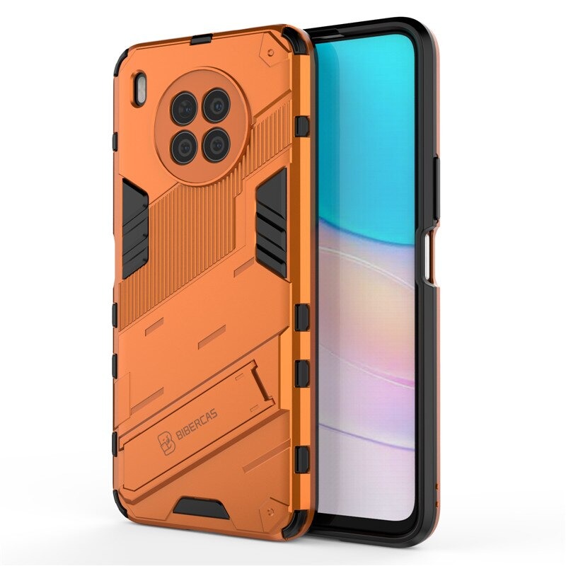 เคส Huawei Nova 8i #เคสฝาหลังพลาสติก ไฮบริด TPU + Kickstand