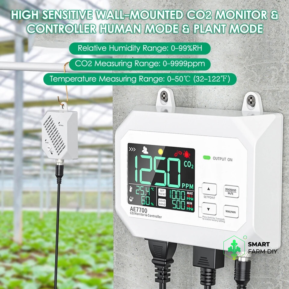 เครื่องควบคุมการจ่ายคาร์บอนไดร์ออกไซต์ CO2 Monitor & Controller