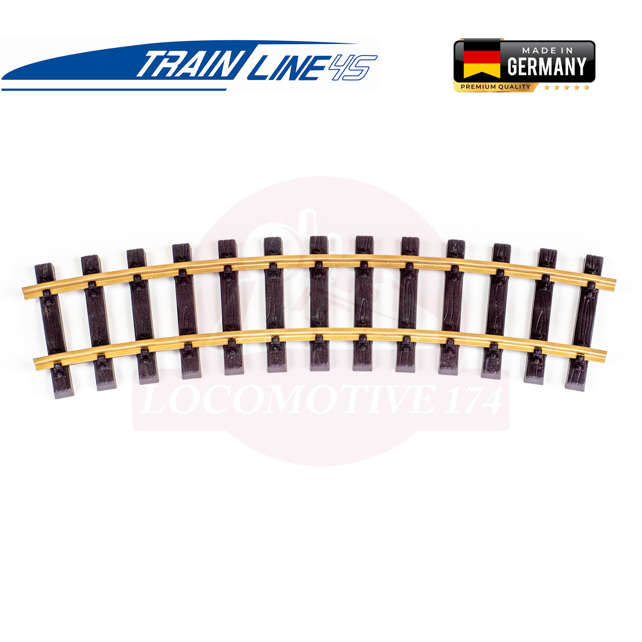 Train Line 45 Curved Track Diameter 1.8m