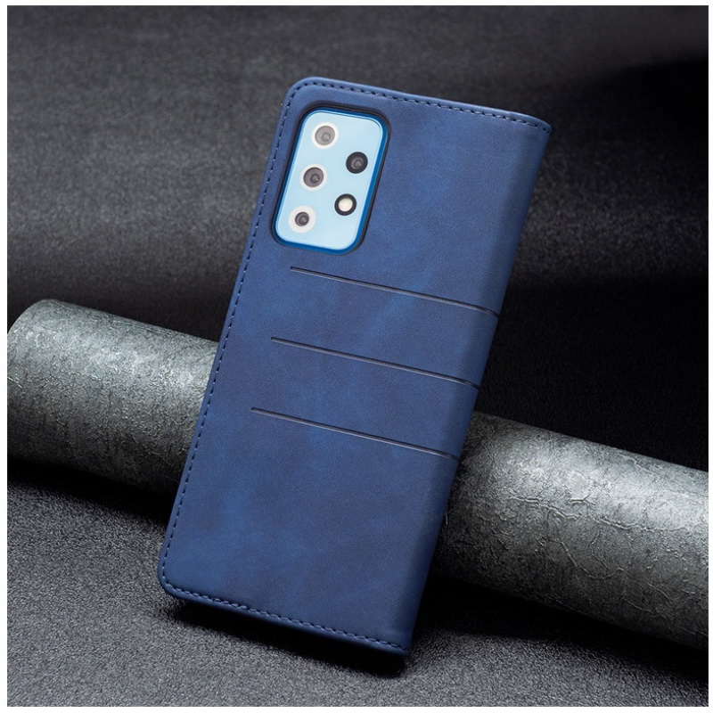 เคส Samsung Galaxy A72 / A72 5G #เคสฝาพับหนัง PU สไตล์กระเป๋าสตางค์พร้อมช่องใส่การ์ด Luxury Flip Stand Card Phone Leather Wallet Cover Casing