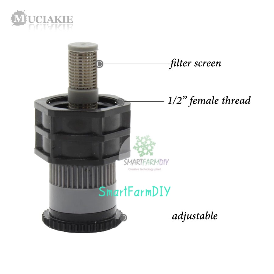 1pcs 1/2” Mist Sprinkler irrigation system หัวสปริงเกอร์แบบปรับได้