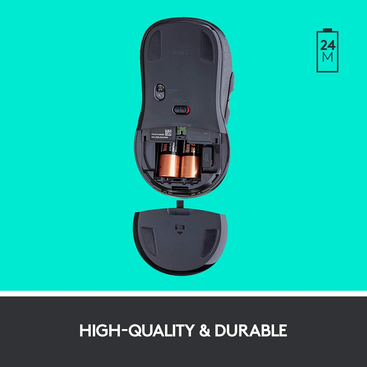 (Pre Order) Logitech® Control Plus M510 Wireless Mouse with Back/Forward Buttons โลจิเทค เมาส์ไร้สาย พร้อมปุ่มย้อนกลับ/ไปข้างหน้า