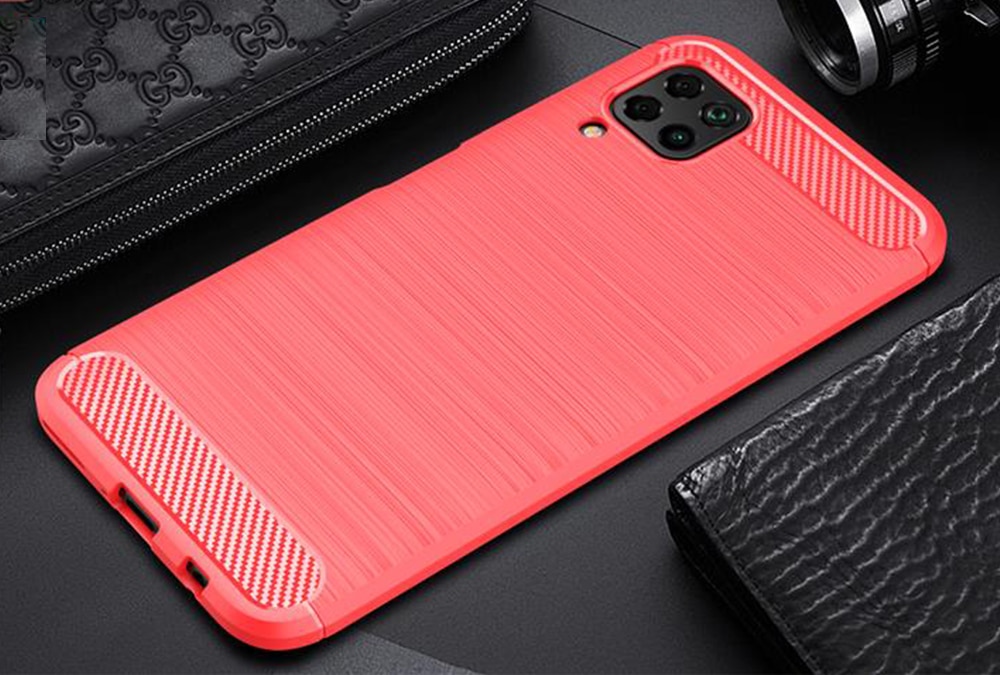 เคส Samsung Galaxy M53 5G#เคสคาร์บอนไฟเบอร์ ผิวขัดแปรง Brushered TPU Back Case