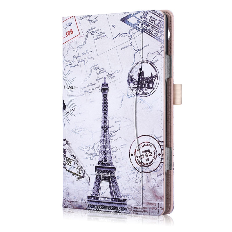 เคส Huawei MediaPad T5 10 #เคสฝาพับรูปแบบการพิมพ์ Pattern Printing PU Leather Smart Cover