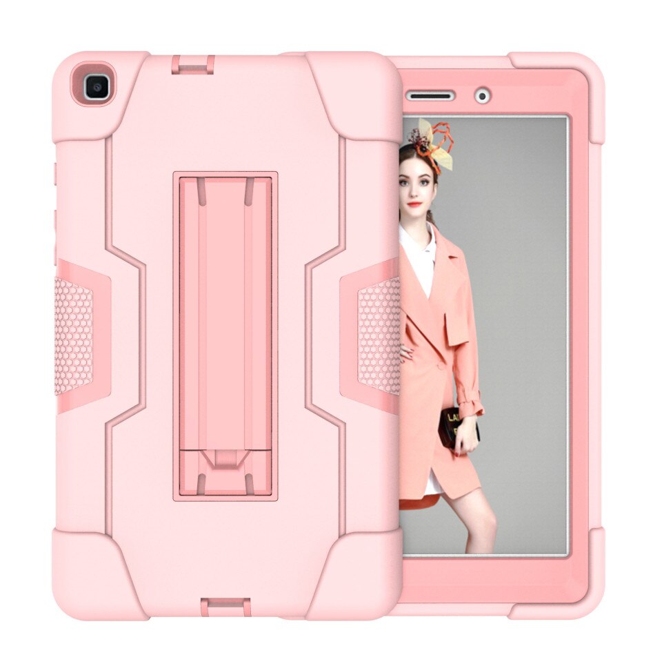 เคส Samsung Galaxy Tab A 8.0 (2019) P200 P205 #เคสฝาหลังไฮบริด Shock Proof Tablet Hybrid Cover Kickstand