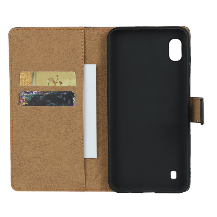 Case Samsung Galaxy A10 #เคสฝาพับหนังแยกแบบกระเป๋าสตางค์แถบปิดแม่เหล็ก