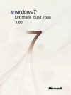 Microsoft Windows 7 Ultimate build 7600. x86 ( 1 DVD )