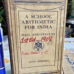 A SCHOOL ARITHMETIC FOR INDIA BY HALL AND STEVENS (with answers) **สินค้าหมด**