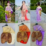 ชุดไทยเด็กหญิง set สไบกับโจง