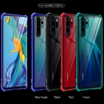 เคส Huawei P30 Pro #เคสกรอบโลหะ + แผ่นหลังกระจก Metal Frame + Glass Back ไฮบริด Protector