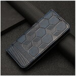 เคส iPhone 14 Pro Max #เคสฝาพับหนัง PU ฝาดูดซับแม่เหล็กลายเรขาคณิตมีช่องใส่บัตรแบบกระเป๋าสตางค์