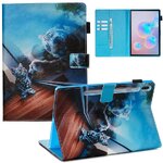 Case Samsung Galaxy Tab S6 SM-T860 SM-T865 #เคสฝาพับหนัง PU พิมพ์ลาย Pattern Printing PU Leather Flip