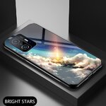 เคส Xiaomi 11T / 11T Pro #เคสฝาหลัง Gradient Color Glass + PC + TPU Hybrid Case