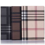 Case Samsung Galaxy Tab S5e SM-T720 SM-T725 #เคสฝาพับกระเป๋าสตางค์หนัง PU รูปแบบลายสก็อต