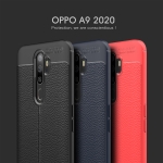 เคส OPPO A9 (2020) /A5 (2020) #เคสฝาหลัง TPU ผิวลิ้นจี่ช่วยป้องกันลายนิ้วมือและกันลื่นได้ดี