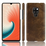 เคส Huawei Mate 20 X #เคสฝาหลังพลาสติกแข็งเคลือบหนัง PU ลายผิวลิ้นจี่ Litchi Skin Leather Coated
