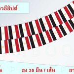 ธงชาติประเทศสาธารณรัฐอาหรับอียิปต์ (ธงราวอียิปต์ ) علم جمهورية مصر العربية Flag of the Arab Republic of Egypt String Hanging Flag of Egypt Small Flag Decoration Egypt Small Flagุ ธงชาติประเทศอียิปต์ สำหรับประดับตกแต่งในงาน ตกแต่งสถานที่ ราคาถูก