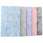 เคส Samsung Galaxy Tab S6 Lite 10.4 SM-P610 SM-P615 SM-P617 #เคสฝาพับปกสามพับลายเนื้อหินอ่อน Marble Texture Tri-fold PU Leather + PC Stand Tablet Shell