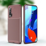 เคส Huawei Nova 6 #เคสฝาหลังนิ่ม Carbon Fiber Anti-drop TPU Protection