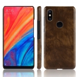 เคส Xiaomi Mi Mix 3 #เคสฝาหลังพลาสติกแข็งเคลือบหนัง PU ลายผิวลิ้นจี่ Litchi Skin Leather Coated