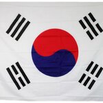ธงชาติเกาหลี (ผืนธงเกาหลี) Korean National Flag Decoration 태극기 ธงชาติประเทศเกาหลี สำหรับประดับตกแต่งในงาน ตกแต่งสถานที่ ราคาถูก