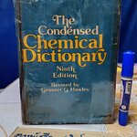 The Condensed Chemical Dictionary, Ninth Edition 1977 Hawley, Gessner G. พจนานุกรมเคมีฉบับย่อ