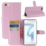 เคส OPPO A71 #เคสฝาพับสไตล์กระเป๋าสตางค์หนัง PU ผิวลิ้นจี่สีสันสวยงามทันสมัย