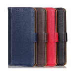 Case Vivo Y33s#เคสฝาพับหนังแยกผิวลิ้นจี่ แถบปิดแม่เหล็ก