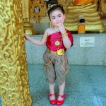 ชุดไทยเด็กหญิง สไบกับโจงกระเบน