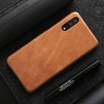 Case Huawei P20 Pro #เคสฝาหลังหุ้มหนังแท้ Retro Genuine Leather Coated Hard PC Case