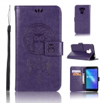 เคส Asus Zenfone 3 Max ZC553KL #เคสฝาพับแบบกระเป๋าสตางค์ฝาพับหนัง PU ลายนกฮูก Dream Catcher Owl