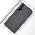 เคส Huawei Nova 5T #เคสฝาหลังเคลือบผิวผ้า Matte Cloth PU + PC + TPU Hybrid