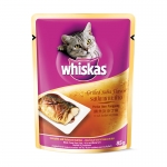 Whiskas(วิสกัส) เปียกซองรสปลาซาบะ 85g