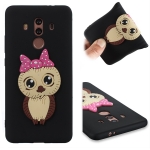 เคส Huawei Mate 10 Pro #เคสฝาหลังนิ่มลายนกฮูกติดโบ 3D น่ารัก Lovely 3D Owl with Bowknot Pattern