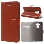 เคส Asus Zenfone 3 Max ZC553KL เคสหนังฝาพับหุ้มแผ่นเหล็กมีช่องเสียบการ์ด Crazy Horse Stand Leather Built-in Steel Sheet